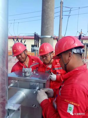獻禮黨的生日 東北管道公司圓滿完成丹東站變電所66kV隔離開關更新工程